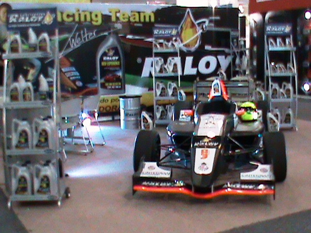 Presencia de Raloy Lubricantes en la Expo INA 2013 celebrada en Centro Banamex, en la Cuidad de Mxico los das 10, 11 y 12 de Abril de 2013, presentando a Raloy Racing Team con el auto de carreras y los pilotos Fabin Welter y Daniel Duval